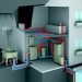 El esquema de la sala de calderas de una casa privada: el principio de automatización y equipamiento