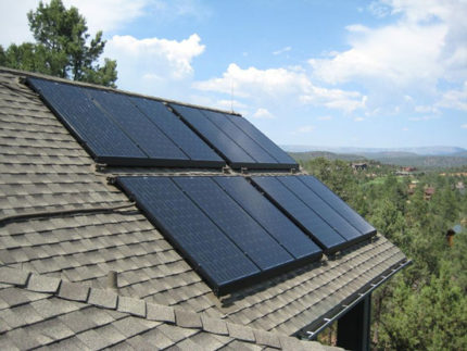 لوحة السقف الشمسية