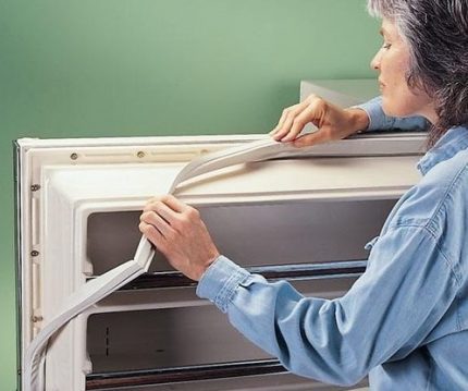 Replacing the refrigerator gasket
