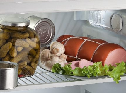 Food in the refrigerator
