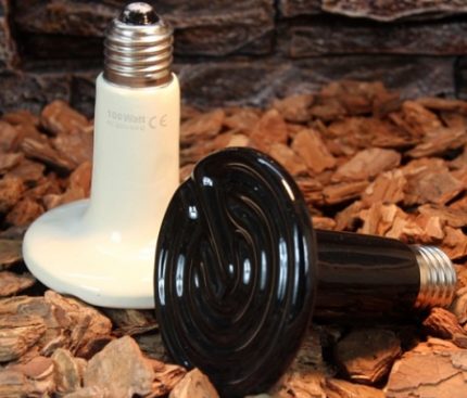 Lámpara de infrarrojos de cerámica