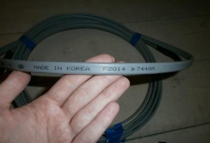 Značení topných kabelů