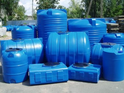 Tanques de agua de plástico