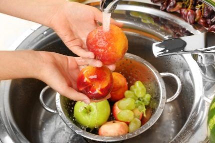 Lavado de frutas adecuado