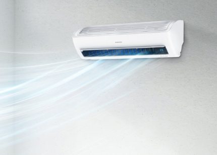 Air conditioning with ventilation