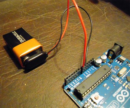 Arduino alimentado por batería