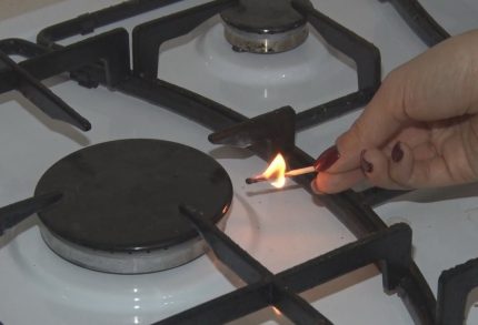 The gas stove does not light