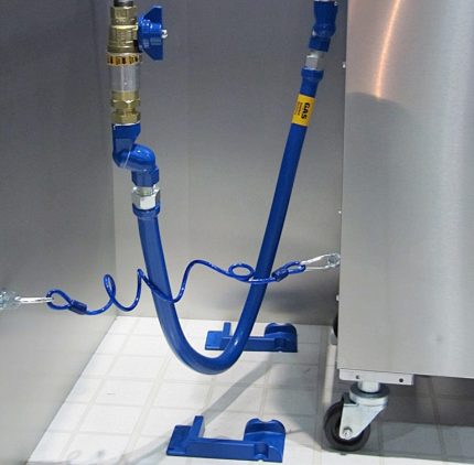 Component under shut-off valve
