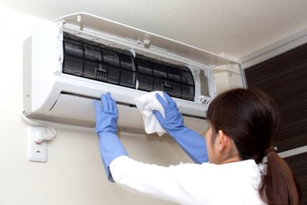 Air conditioner indoor unit with raised panel