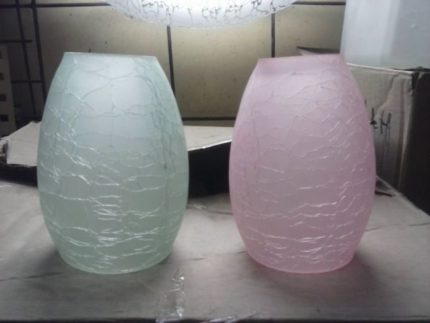 Glasskärm för ljuskrona eller lampglas