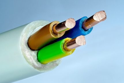 VVG-kabel med plast